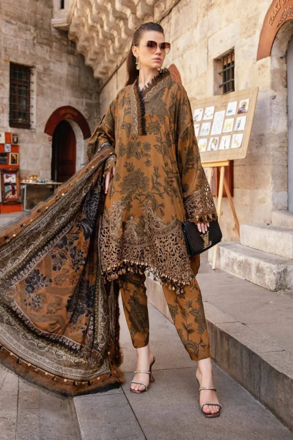 MARIA.B Digital Printed All Over Linen Suit