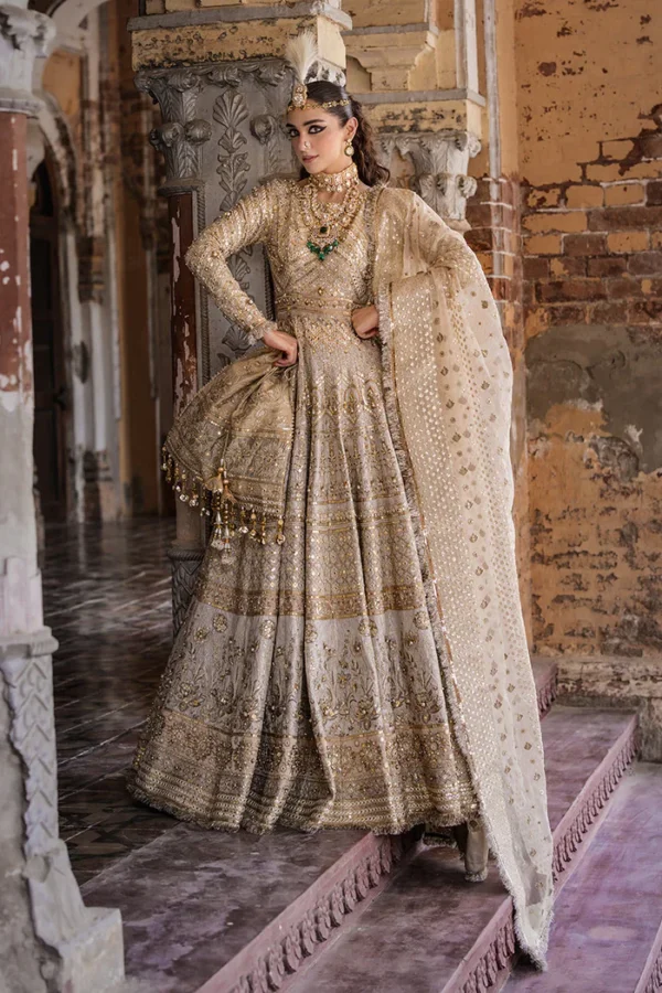 MNR (ZWU-32) MOTI – Formal Embroidered & Pani Work Ensemble