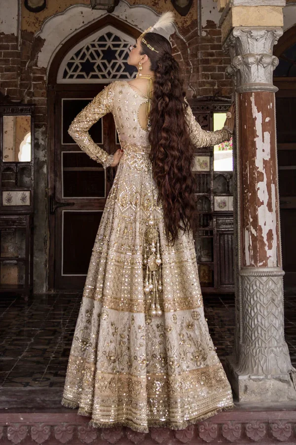 MNR (ZWU-32) MOTI – Formal Embroidered & Pani Work Ensemble - Image 2