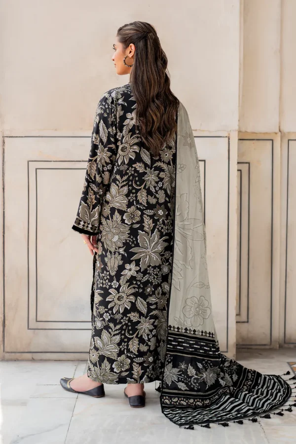 Maria B Design Code MAR06 - 3PC Digital Printed Khaddar  Suit - Image 2