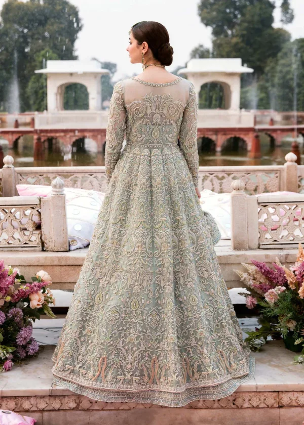 KANWAL MALIK (SALEHA) Formal Wear - Embroidered & Embellished Organza Suit - Image 3