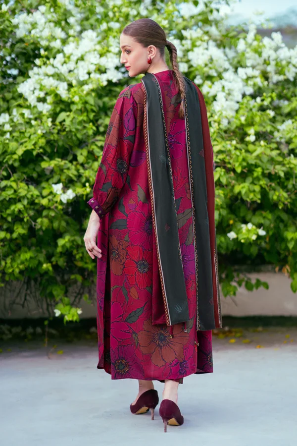 Maria B All Over Digital Khaddar 3PC Suit - Image 4