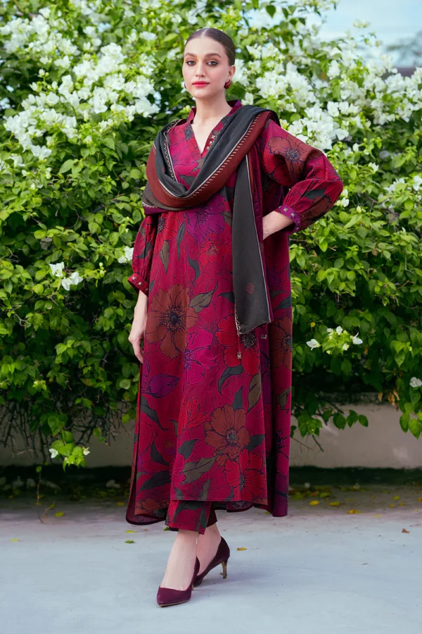 Maria B All Over Digital Khaddar 3PC Suit - Image 2
