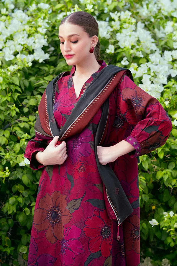 Maria B All Over Digital Khaddar 3PC Suit - Image 3