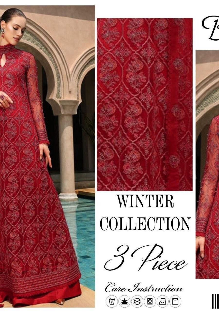 Bareeza - 3PC Dhanak Embroidered Suit with Wool Shawl
