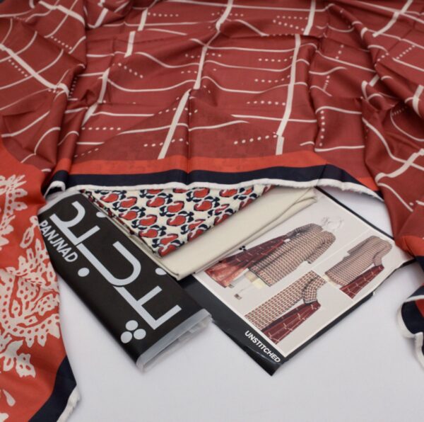 PANJAD BY J. 2025 Digital Printed Lawn Collection - 10-Piece Set - Image 5