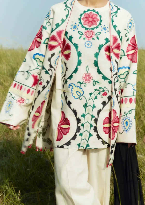Dhanak Full Heavy Embroidery 3PC Suit - Zara Shahjahan - Image 5