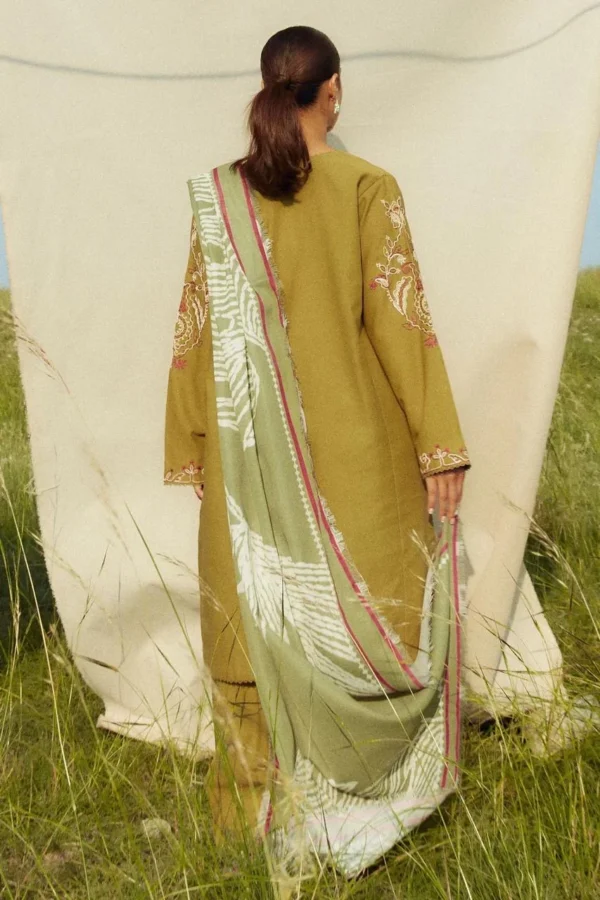 Dhanak Full Heavy Embroidery 3PC Suit - Zara Shahjahan - Image 2