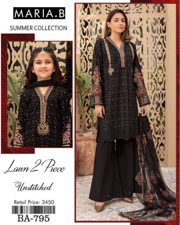 SUMMER COLLECTION – MIX BAMIX 2PC Embroidered Lawn Suit-50+ new designs available! ✨