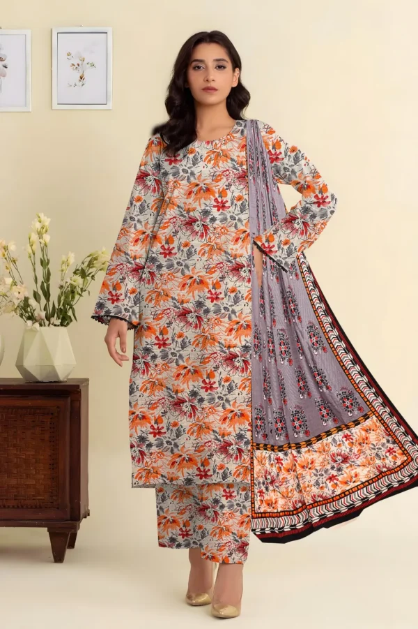Maria B All Over Digital Khaddar 3PC Suit - Image 2