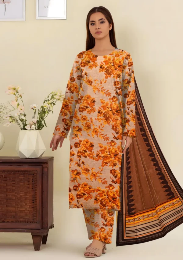 Maria B All Over Digital Khaddar 3PC Suit - Image 2