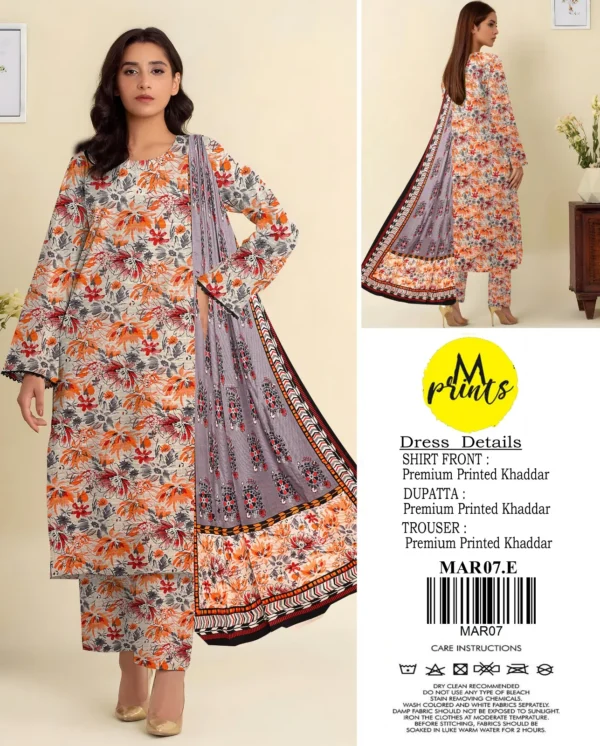 Maria B All Over Digital Khaddar 3PC Suit