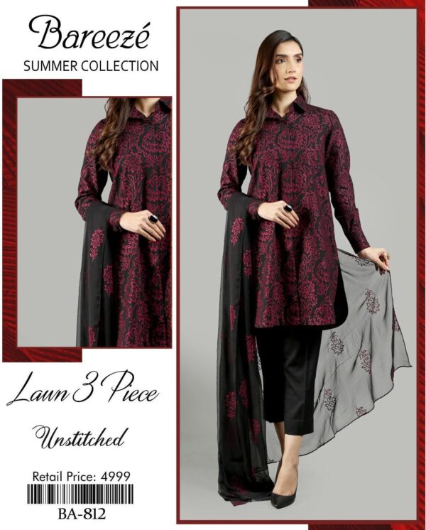 Bereeze 3PC Embroidered Lawn Suit – Premium Summer Collection - 50+ new designs available! ✨