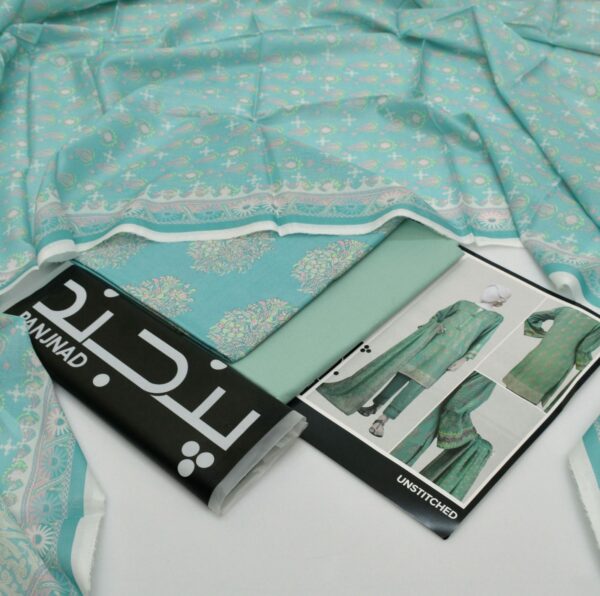 PANJAD BY J. 2025 Digital Printed Lawn Collection - 10-Piece Set