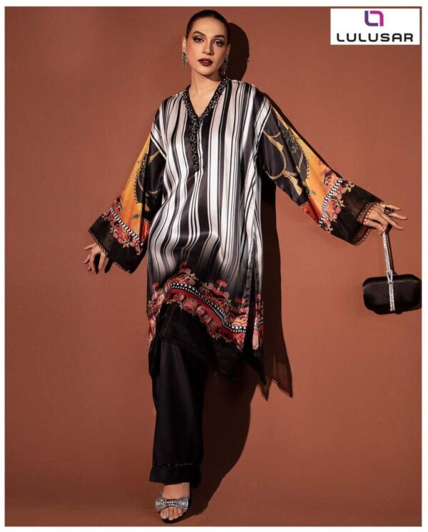 LULUSAR Digital Printed 2-Piece Silk Suit
