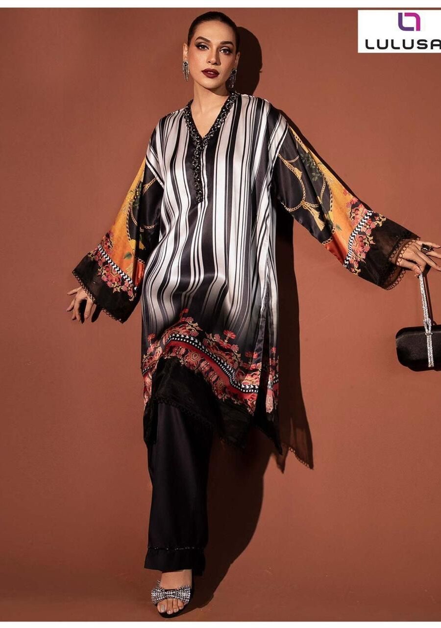 LULUSAR Digital Printed 2-Piece Silk Suit