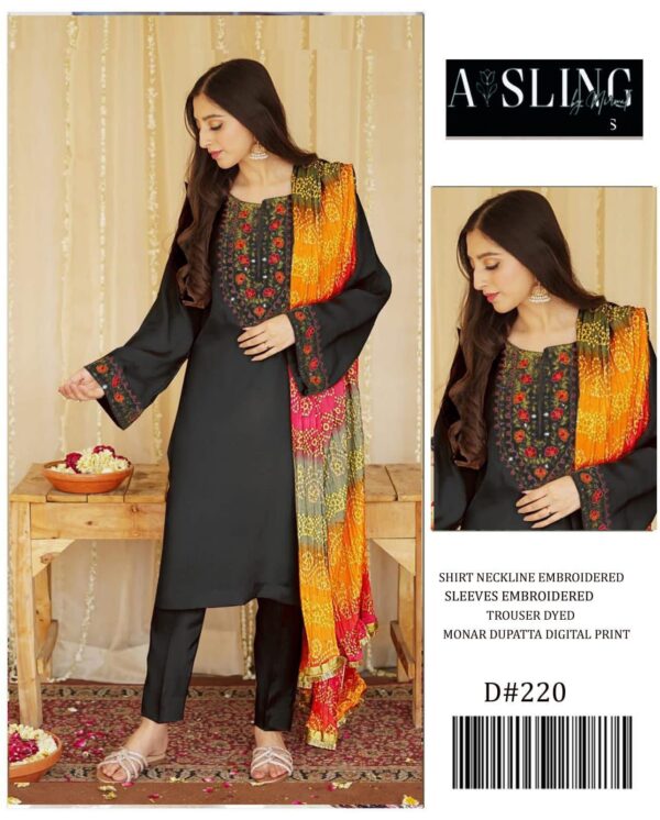 ASLING LAWN  WITH  DIGITAL Diamond DUPATTA
