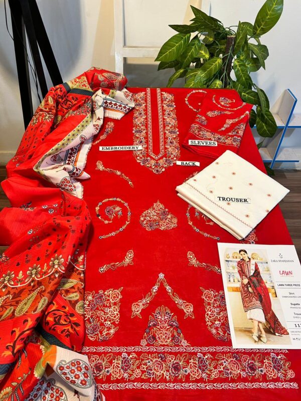 Zara shah 3pc Heavy embdry and Hit article - Image 2