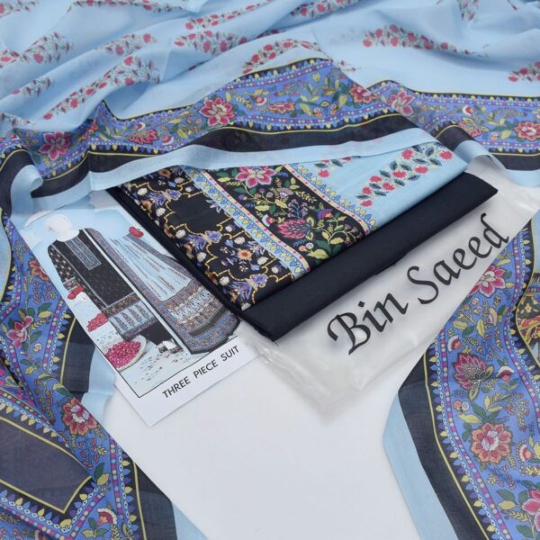 Bin Saeed 20+ Suit bana Dora Opening 2025 Bin Saeed Printed 3pc bana Dora Collection - Image 16