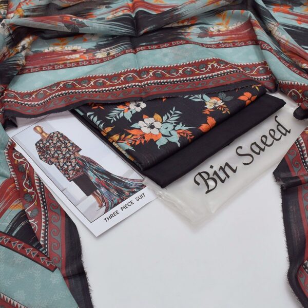 Bin Saeed 20+ Suit bana Dora Opening 2025 Bin Saeed Printed 3pc bana Dora Collection