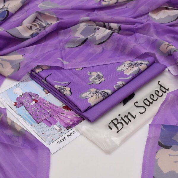 Bin Saeed 20+ Suit bana Dora Opening 2025 Bin Saeed Printed 3pc bana Dora Collection - Image 26