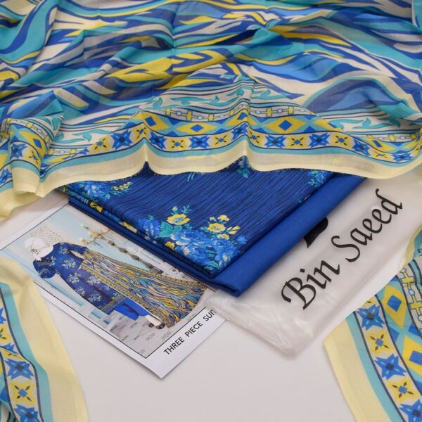 Bin Saeed 20+ Suit bana Dora Opening 2025 Bin Saeed Printed 3pc bana Dora Collection - Image 30