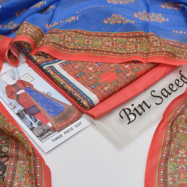 Bin Saeed 20+ Suit bana Dora Opening 2025 Bin Saeed Printed 3pc bana Dora Collection - Image 24