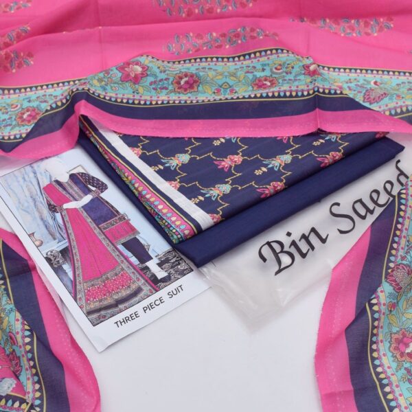 Bin Saeed 20+ Suit bana Dora Opening 2025 Bin Saeed Printed 3pc bana Dora Collection - Image 12