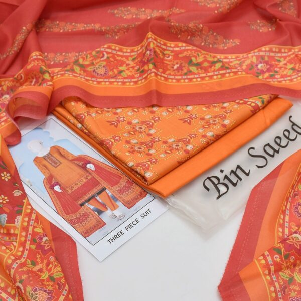 Bin Saeed 20+ Suit bana Dora Opening 2025 Bin Saeed Printed 3pc bana Dora Collection - Image 10