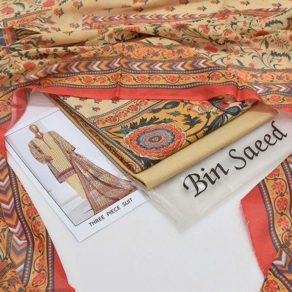Bin Saeed 20+ Suit bana Dora Opening 2025 Bin Saeed Printed 3pc bana Dora Collection - Image 13