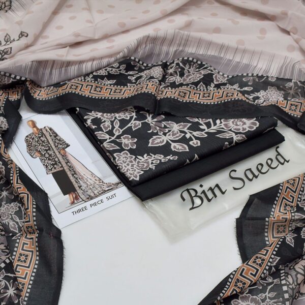 Bin Saeed 20+ Suit bana Dora Opening 2025 Bin Saeed Printed 3pc bana Dora Collection - Image 14