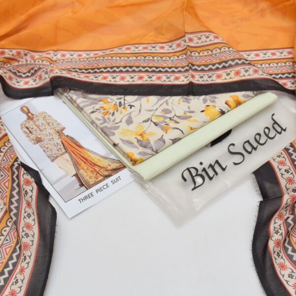 Bin Saeed 20+ Suit bana Dora Opening 2025 Bin Saeed Printed 3pc bana Dora Collection - Image 9
