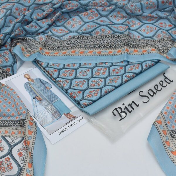 Bin Saeed 20+ Suit bana Dora Opening 2025 Bin Saeed Printed 3pc bana Dora Collection - Image 23