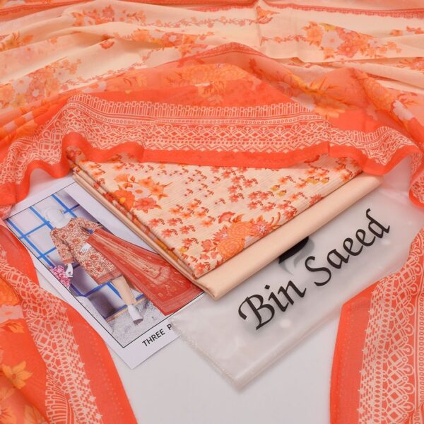 Bin Saeed 20+ Suit bana Dora Opening 2025 Bin Saeed Printed 3pc bana Dora Collection - Image 37