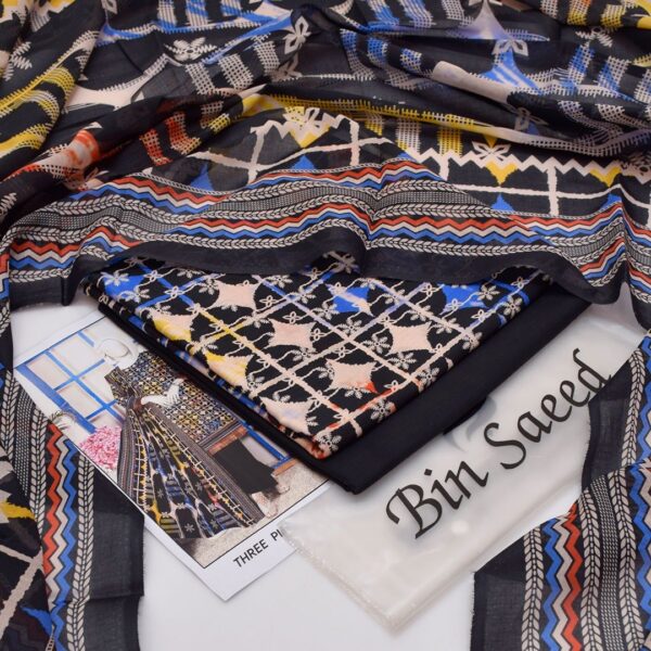 Bin Saeed 20+ Suit bana Dora Opening 2025 Bin Saeed Printed 3pc bana Dora Collection - Image 32