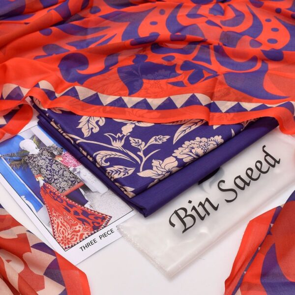 Bin Saeed 20+ Suit bana Dora Opening 2025 Bin Saeed Printed 3pc bana Dora Collection - Image 31