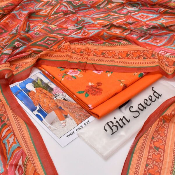 Bin Saeed 20+ Suit bana Dora Opening 2025 Bin Saeed Printed 3pc bana Dora Collection - Image 35