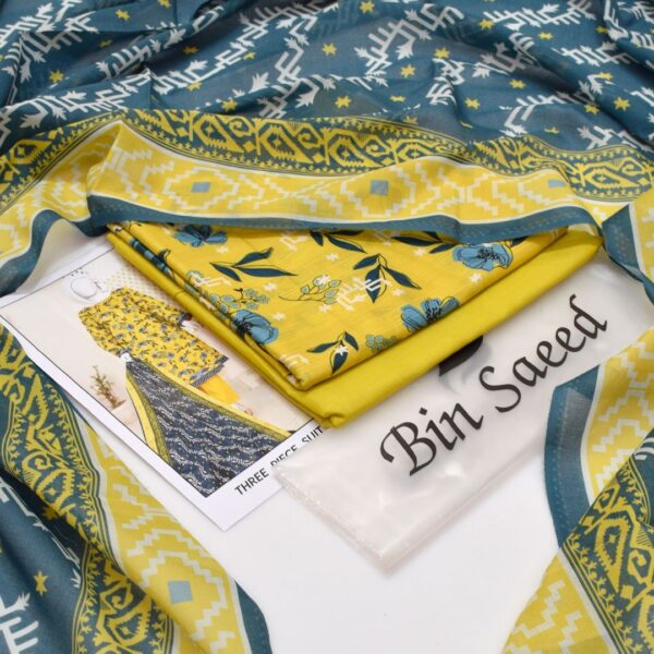 Bin Saeed 20+ Suit bana Dora Opening 2025 Bin Saeed Printed 3pc bana Dora Collection - Image 34