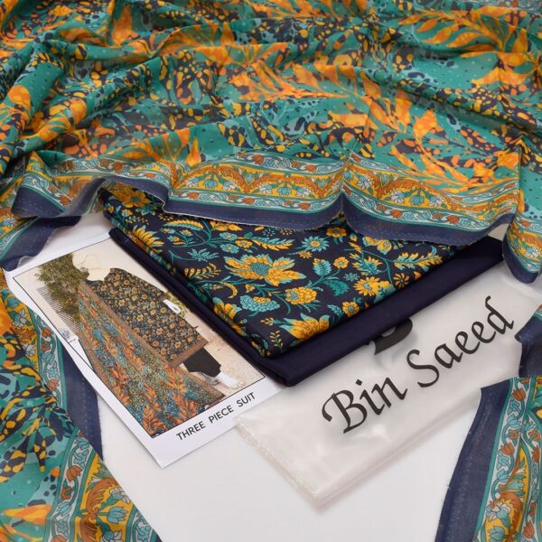 Bin Saeed 20+ Suit bana Dora Opening 2025 Bin Saeed Printed 3pc bana Dora Collection - Image 21