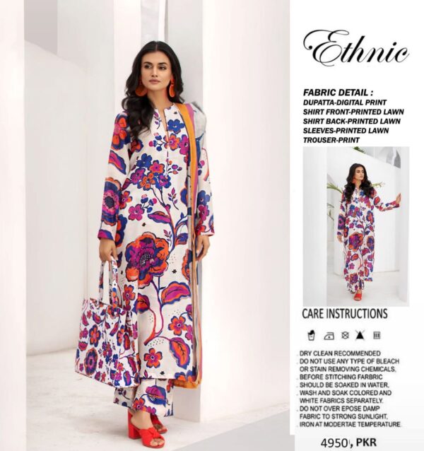 ETHNIC - AIRJET LAWN DIGITAL PRINT ALLOVER 3PC VOLUME
