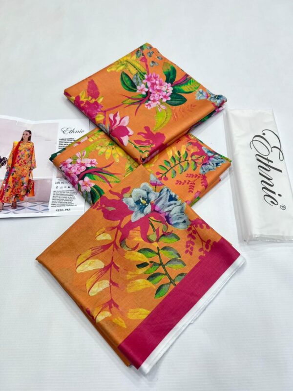ETHNIC - AIRJET LAWN DIGITAL PRINT ALLOVER 3PC VOLUME - Image 2