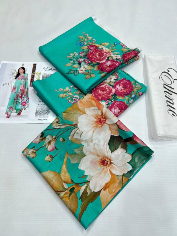 ETHNIC - AIRJET LAWN DIGITAL PRINT ALLOVER 3PC VOLUME - Image 2