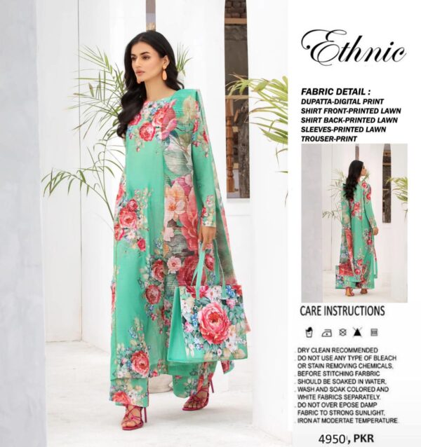 ETHNIC - AIRJET LAWN DIGITAL PRINT ALLOVER 3PC VOLUME