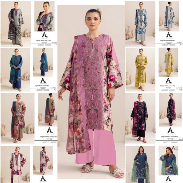 ADAN LIBAS AIRJET LAWN DIGITAL PRINT VOLUME 3Pc