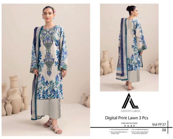ADAN LIBAS AIRJET LAWN DIGITAL PRINT VOLUME 3Pc - Image 4