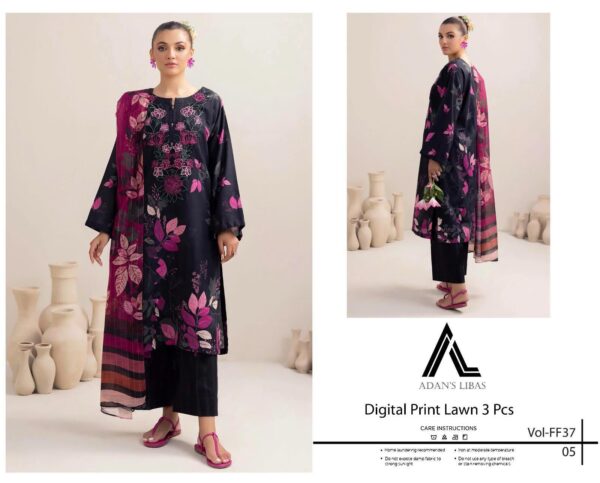 ADAN LIBAS AIRJET LAWN DIGITAL PRINT VOLUME 3Pc - Image 2
