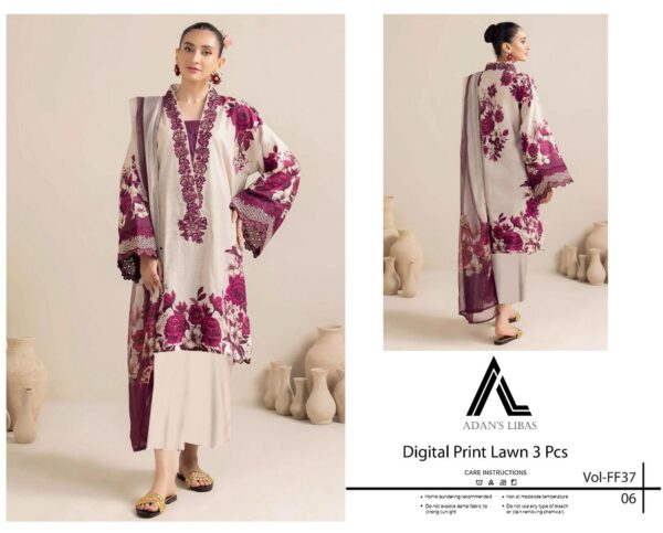 ADAN LIBAS AIRJET LAWN DIGITAL PRINT VOLUME 3Pc - Image 9