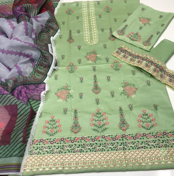 Zara Shahjhan 4197_Luxury Eid Embroidered Collection Best Quality Airjet Lawn (90/70) - Image 4