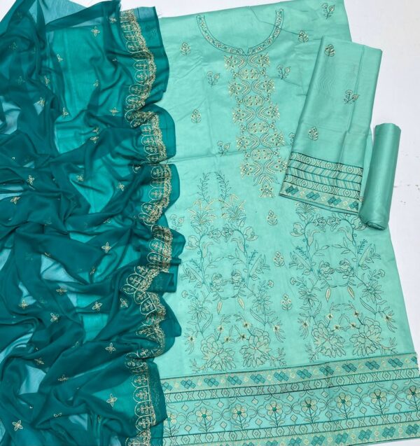 Asim Jofa 3-Piece
Fabric:- Export Quality LAWN 90/70 - Image 2