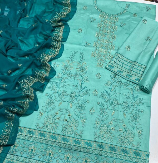 Asim Jofa 3-Piece
Fabric:- Export Quality LAWN 90/70 - Image 3